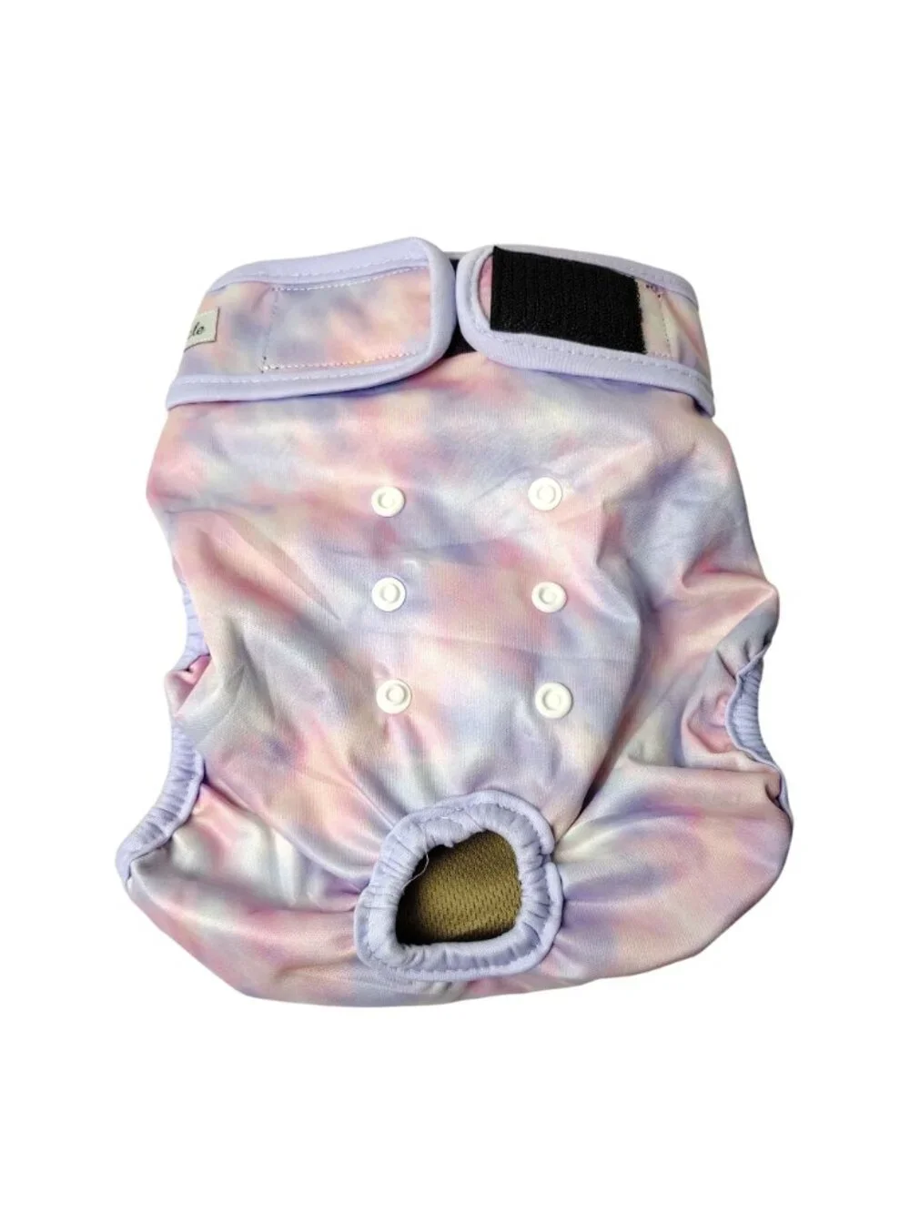 Dog Diaper 3-Pack Large Reusable, Washable and Adjustable Pastel Tie-Dye